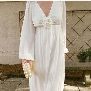 Show me your Mumu white Rosetta Maxi Dress